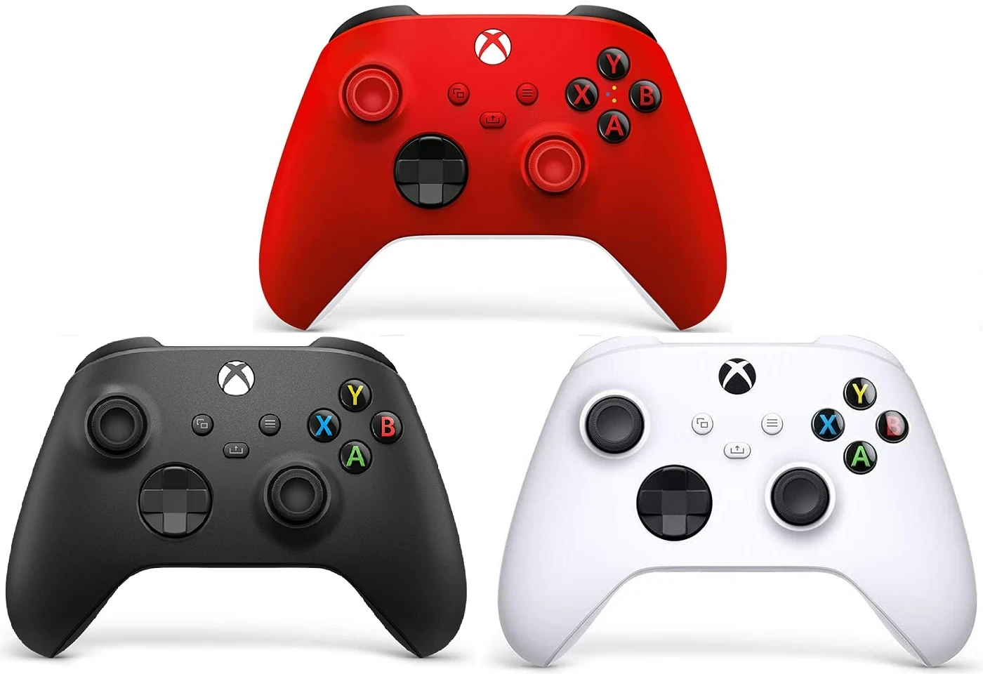 Manette pour Xbox Series X / S / One / PC - Pulse Red / Robot White / Carbon Black + 7,20€ Offerts