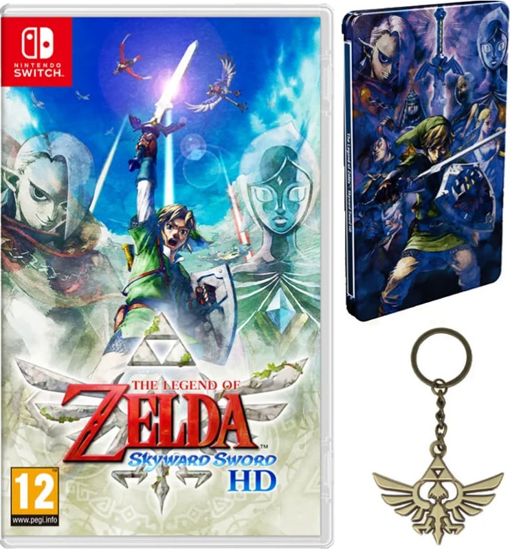 The Legend of Zelda Skyward Sword HD Steelbook Porte Clé JVDeal fr