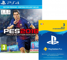 PES 2018 - Premium D1 Edition + Abonnement PlayStation Plus de 3 Mois