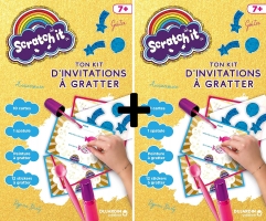 2 Exemplaires du Jeu Dujardin Créations - Scratch It - Ton Kit D'invitations à Gratter